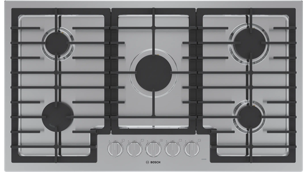 Bosch + 500 Series NGM5659UC 36-inch Gas Cooktop