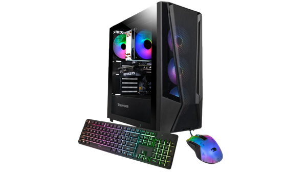 iBUYPOWER + TraceMesh 7 Gaming Desktop - AMD Ryzen 7 5700 - GeForce RTX 4060 - Windows 11